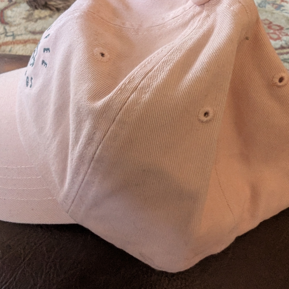 Pink Baseball Cap with Coffee and Dogs Logo - Picture 3 of 5